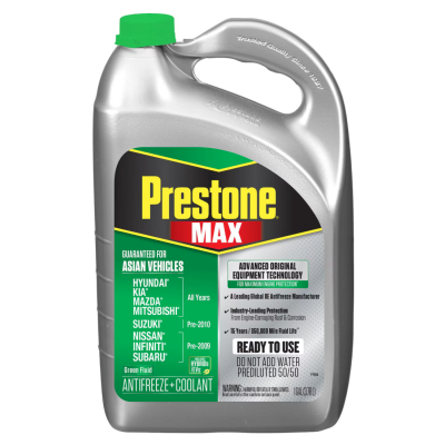Prestone AF6610 MAX Asian Vehicles Green Antifreeze and Coolant - 4 liters