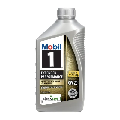 Mobil 1 0W-20 (Extended Performance Synthetic Motor Oil) 1Quart (Pack of 6)