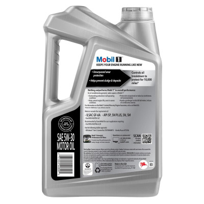 Mobil 1 5W-30 (Advanced Full Synthetic Motor Oil) 5Quarts
