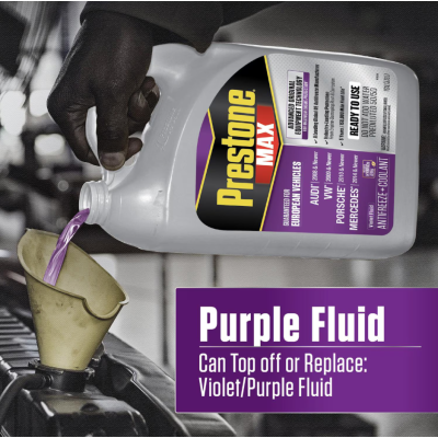 Prestone AF6510 MAX European Vehicles (Purple) Antifreeze and Coolant - 4 Liters